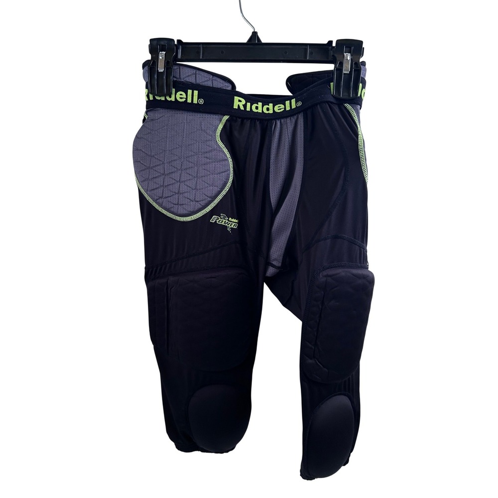 Riddell Power Padded Football Girdle Adult S Black Integrated Pads Mens